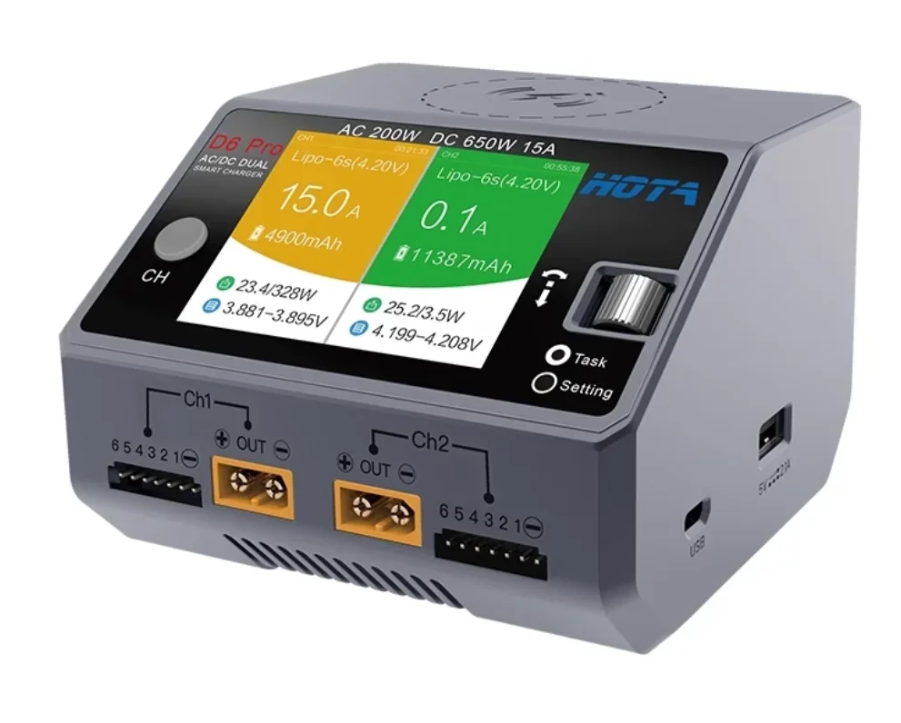 HOTA D6 Pro – интеллектуальное – обзор и цена Hota D6 Pro Dual Lipo Charger