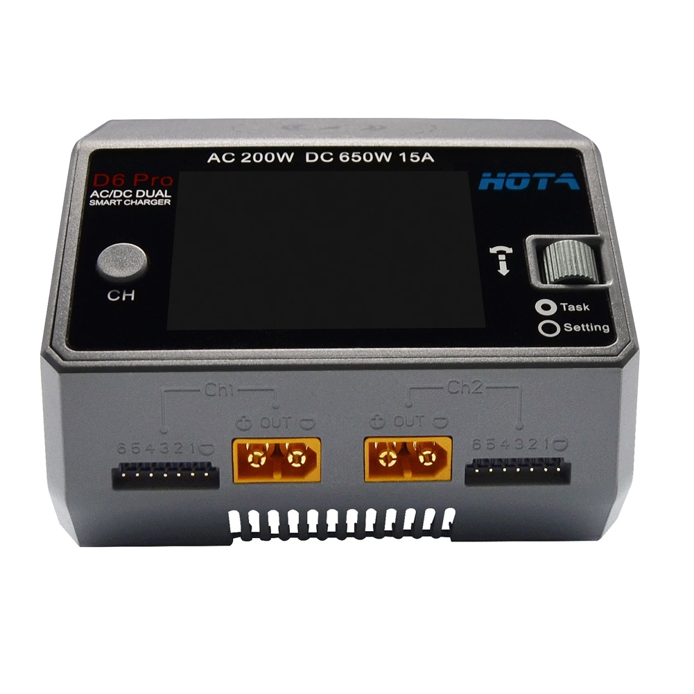 HOTA D6 Pro черный AC 200 Вт D – обзор и цена Hota D6 Pro Dual Lipo Charger